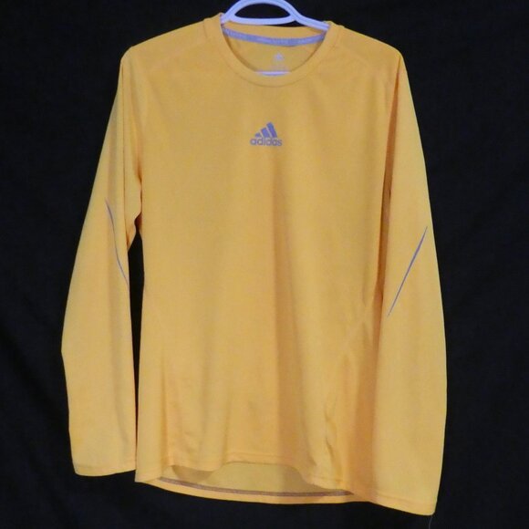 ADIDAS - Running - Climalite | medium | Yellow Long Sleeve Sport Top - Picture 1 of 15